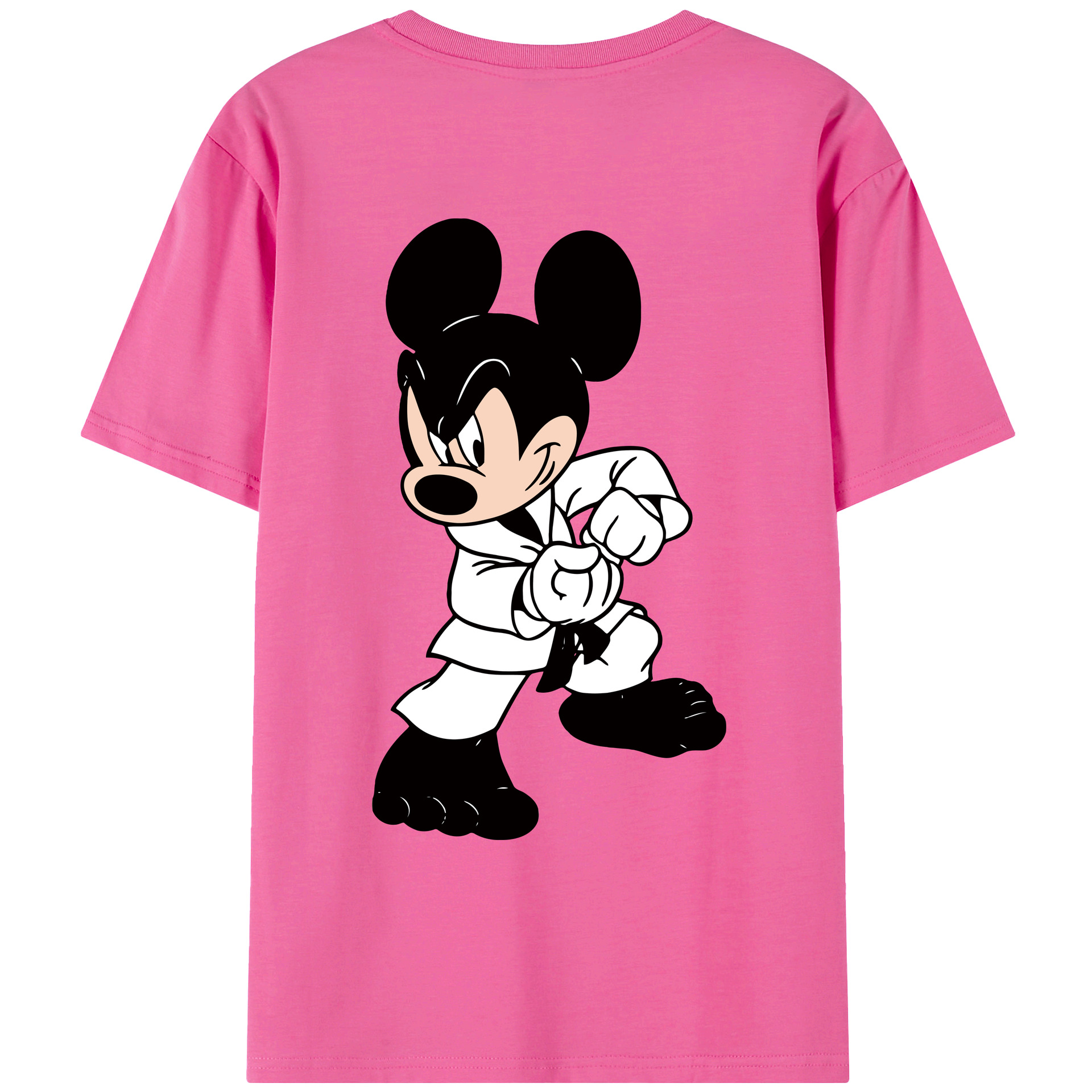 （画像用） ミッキーマウス Mickey Mouse レディース半袖Tシャツ(バックプリント)